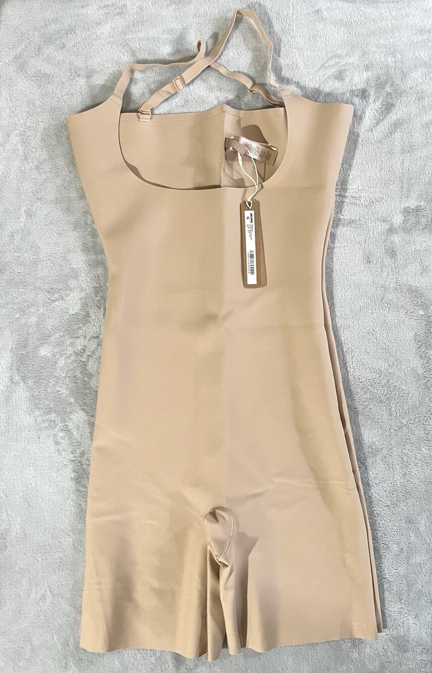 Skims L Body Zoned Open Bust Bodysuit Clay Core Sculpt Extra Firm Control NEW